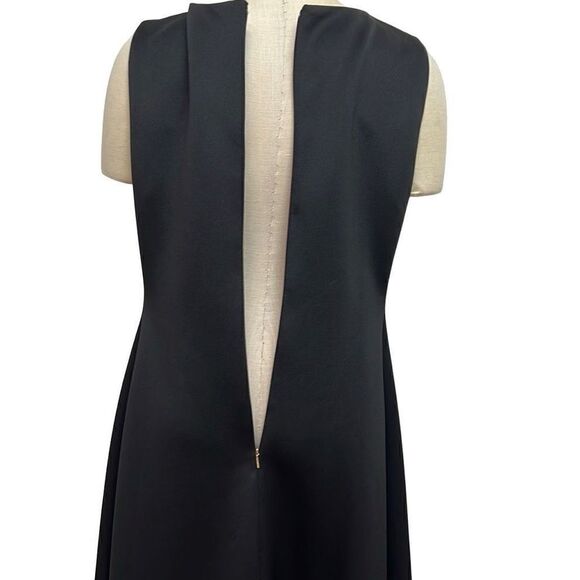 DKNY Black Sleeveless Fit and Flare Hi Low Hem Dress Size 14 - Picture 7 of 9